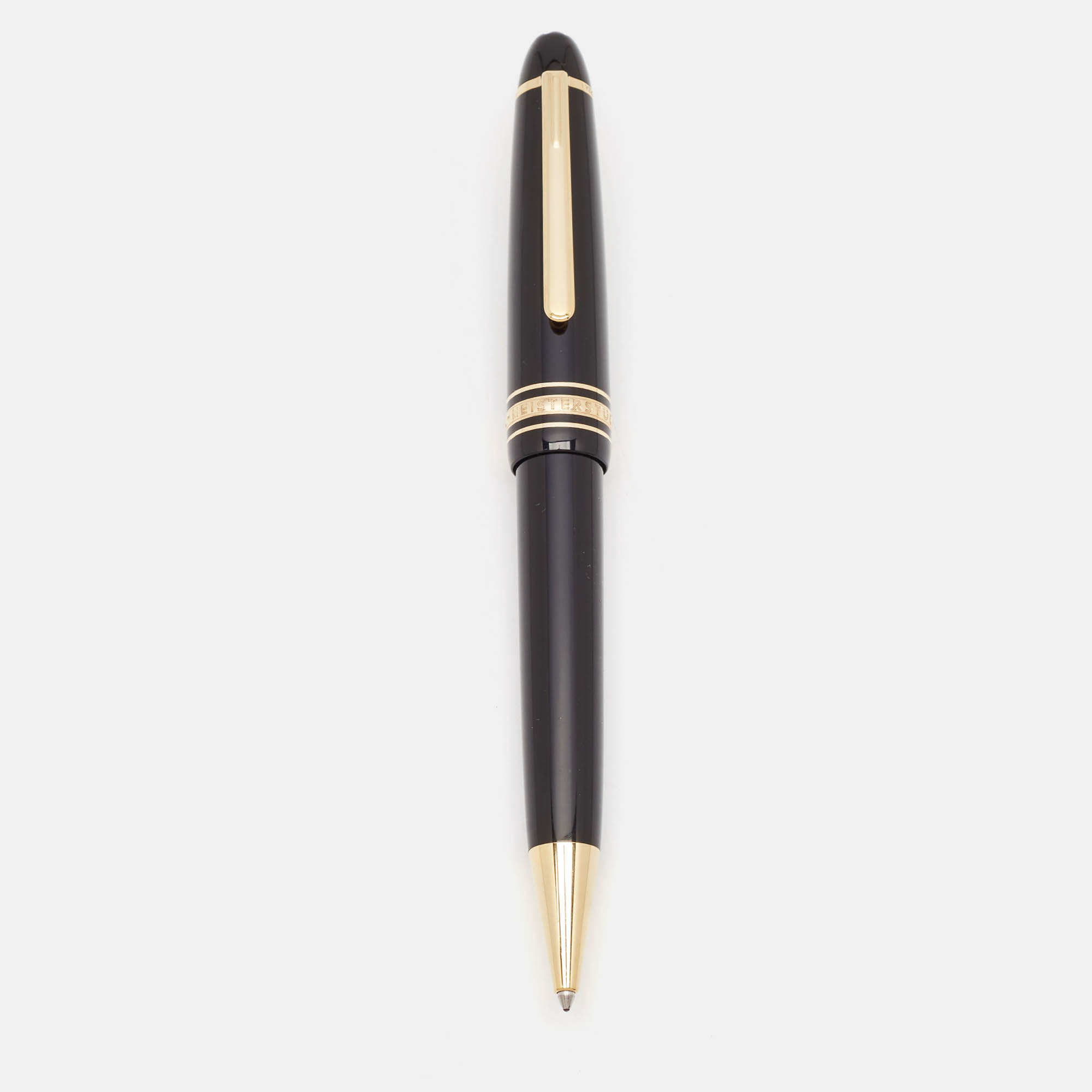 

Montblanc Meisterstück Classique Black Resin Gold Tone Ballpoint Pen