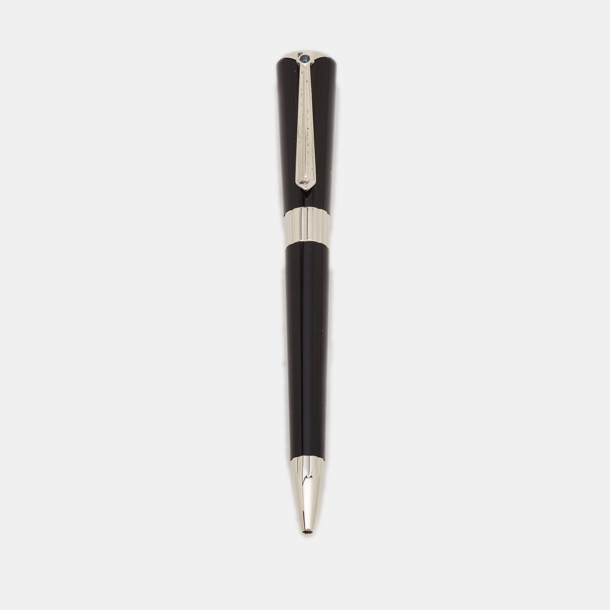 

Montblanc Black Resin Silver Tone Marlene Dietrich Special Edition Ballpoint Pen