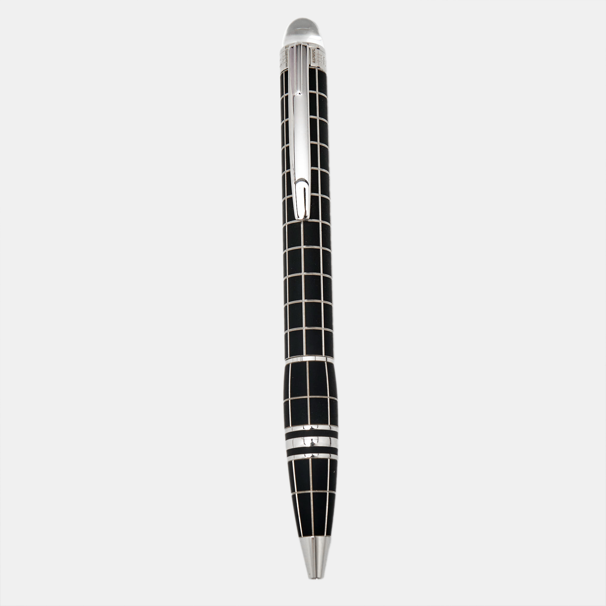 

Montblanc Starwalker Black Grid Silver Tone Ballpoint Pen