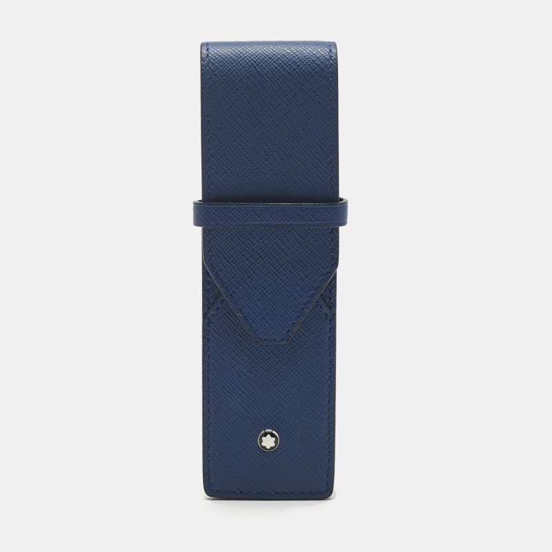 

Montblanc Blue Leather 2 Pen Pouch Holder