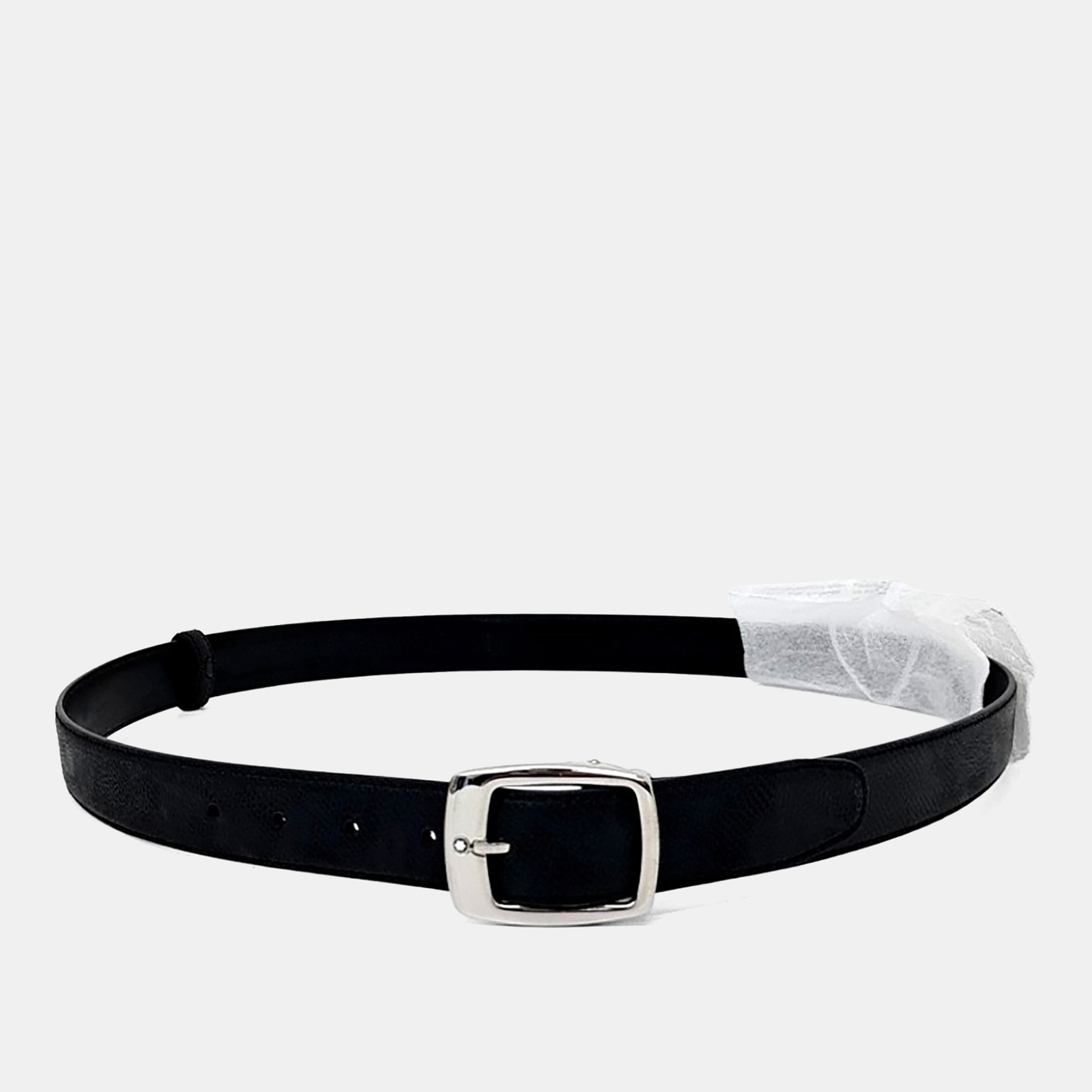 

Montblanc Black Leather belt