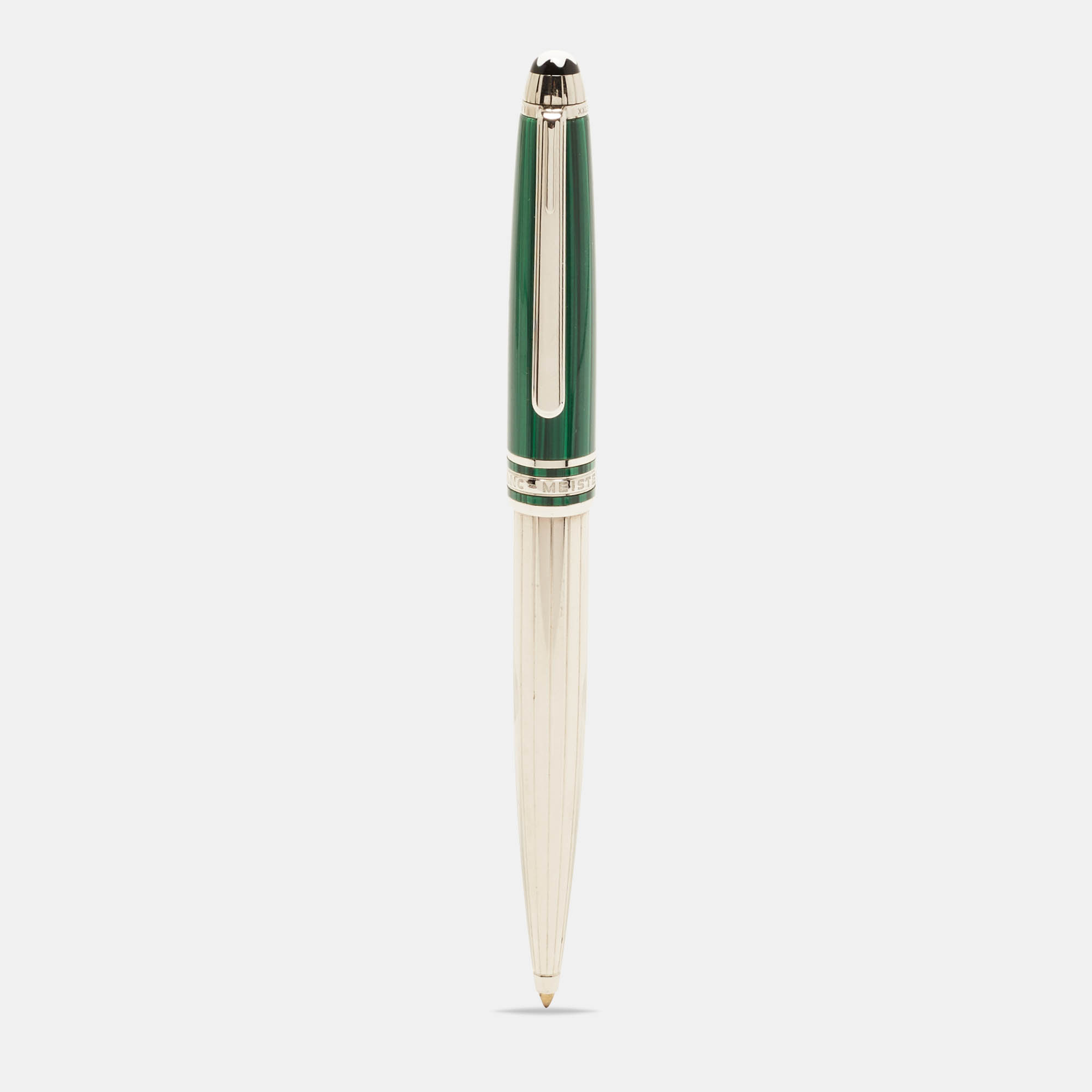 

Montblanc Meisterstuck Solitaire Nikolai I Malachite Silver Tone Ballpoint Pen