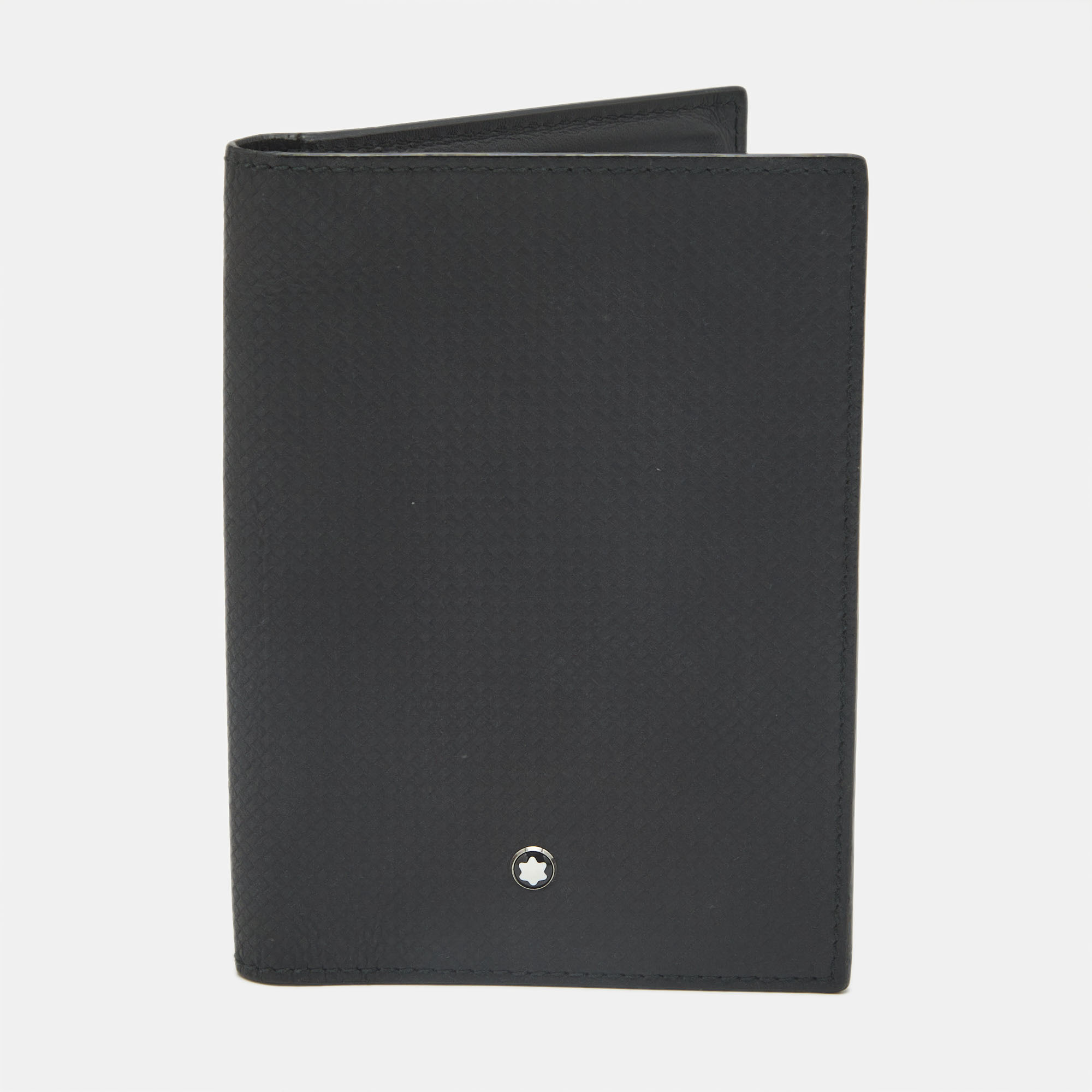 Montblanc Meisterstuumlck Black Leather Passport Holder