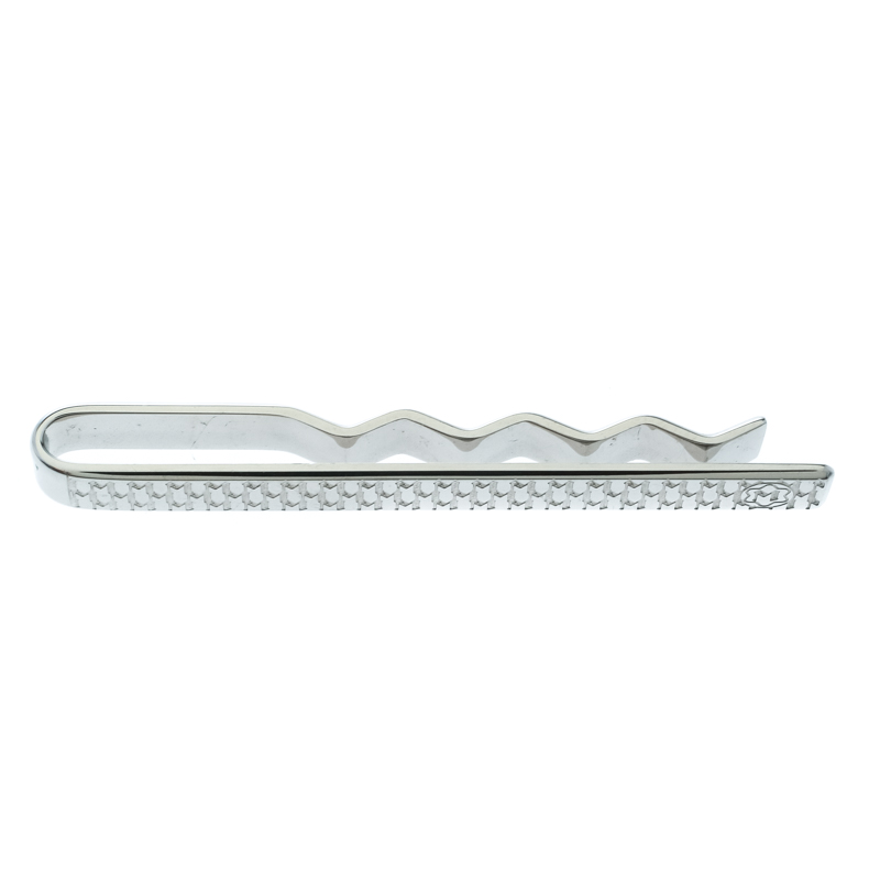 

Montblanc Textured Stainless Steel Tie Bar, Silver