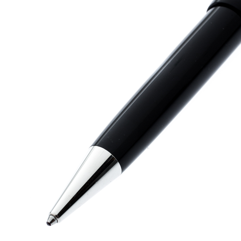 

Montblanc Black Meisterstuck Resin Silver Tone Ballpoint Pen