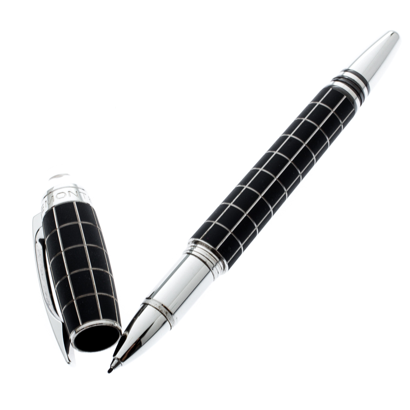 Montblanc Black Starwalker Rubber Resin Silver Tone Fineliner Pen