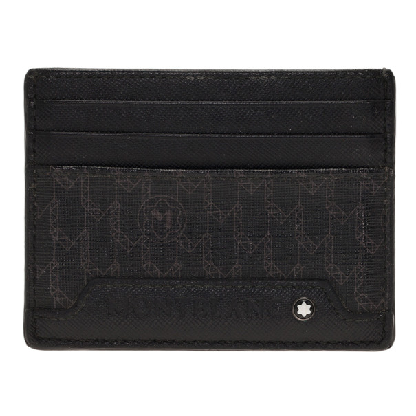 مملوكة مسبقًا Montblanc Black Meiserstruck Card Holder