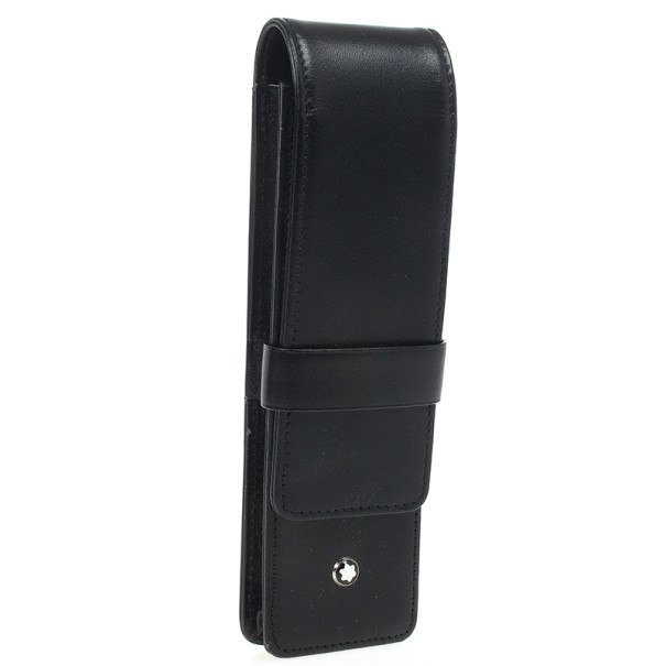 

Montblanc Black Leather Meisterstuck 3 Pen Pouch