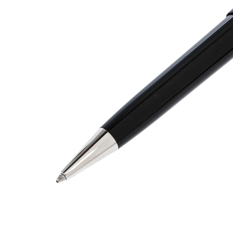 

Montblanc Meisterstuck Black Resin Silver Tone Ballpoint Pen