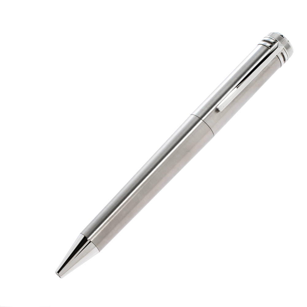 Pre Owned Montblanc Heritage Collection Silver Tone Rollerball Pen