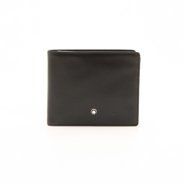 مملوكة مسبقًا MontBlanc Black Leather Meisterstuck Wallet
