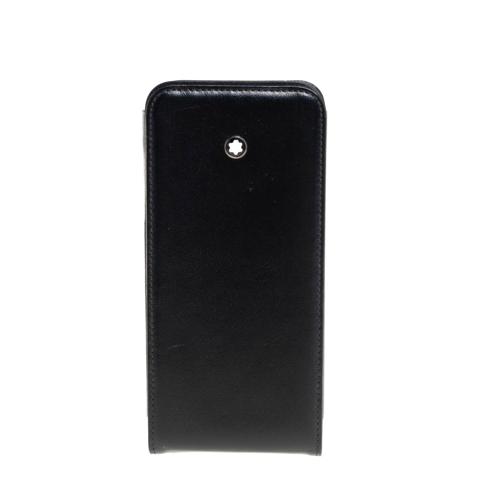 Pre-owned Montblanc Black Leather Iphone 5s Cover