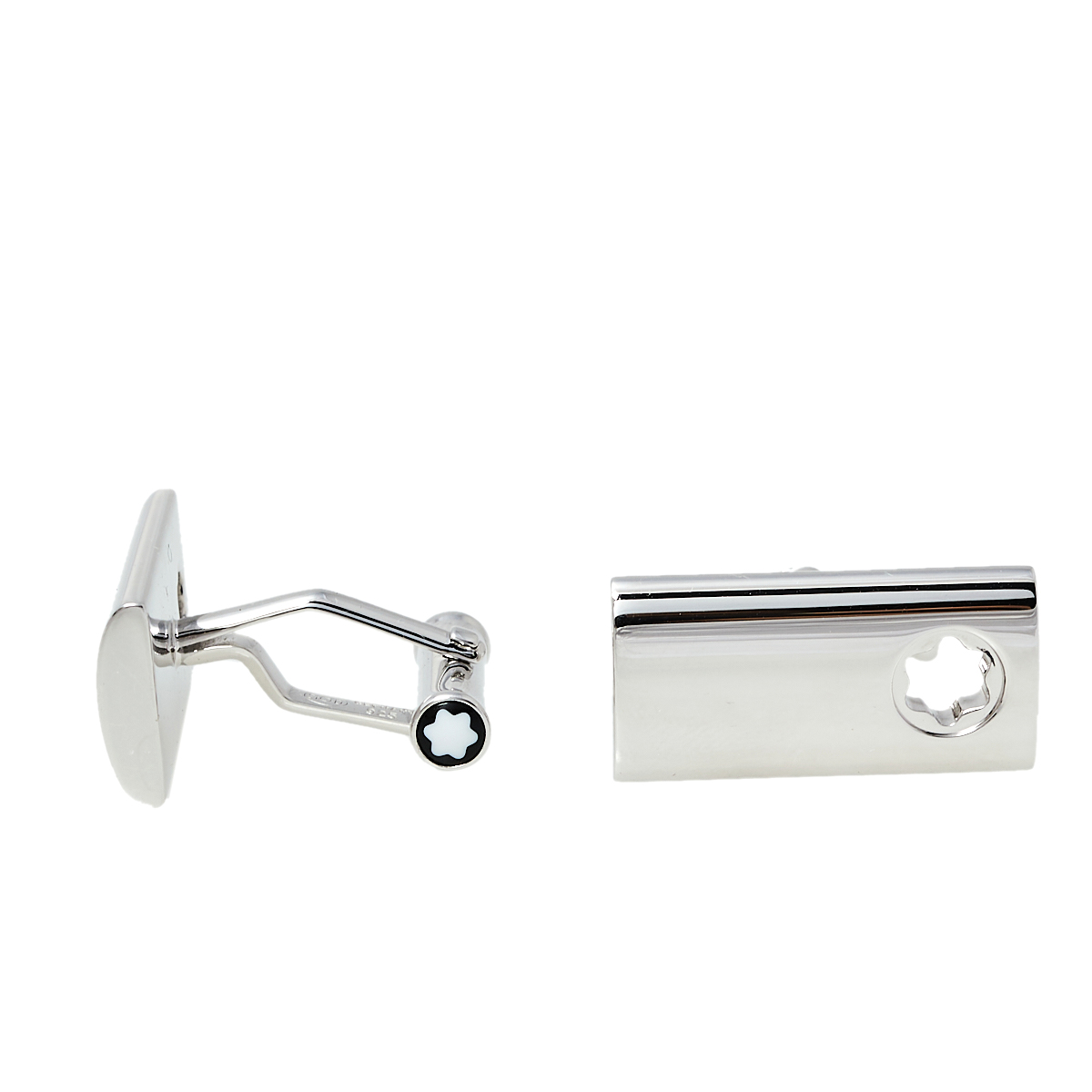 

Montblanc Contemporary Sterling Silver Rectangular Star Cut Cufflinks