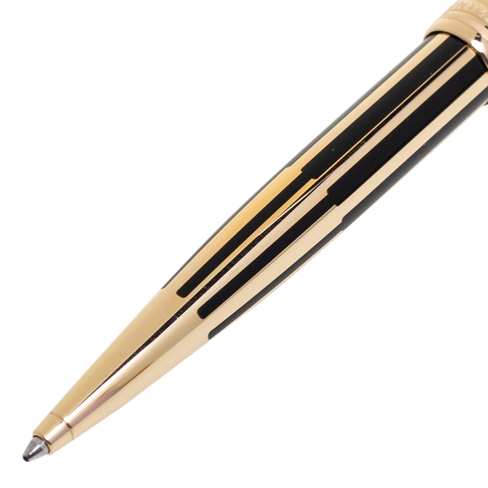 

Montblanc Meisterstuck Solitaire Gold & Black Ballpoint Pen