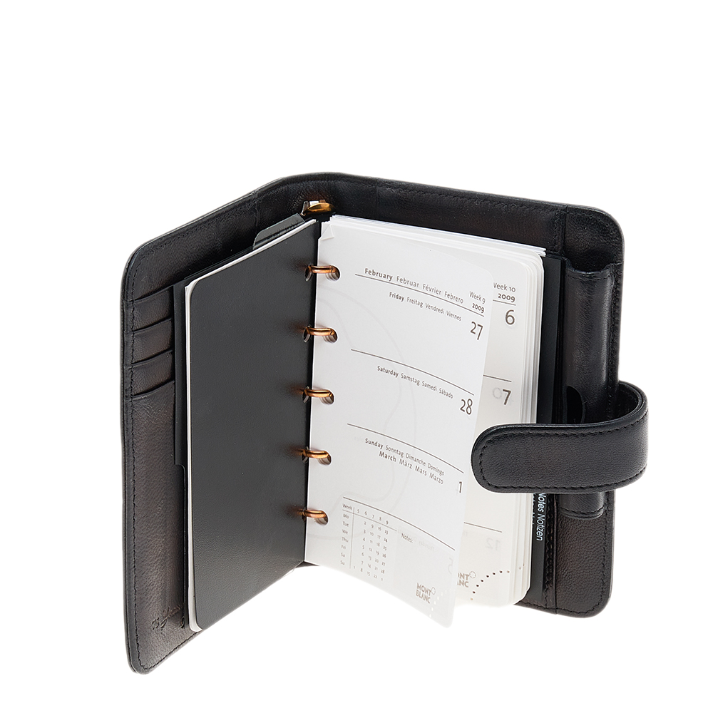 

Montblanc Black Leather Meisterstück Small Organizer
