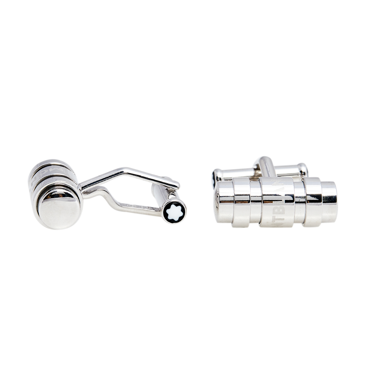 

Montblanc Contemporary Sterling Silver Ring Motif Bar Cufflinks