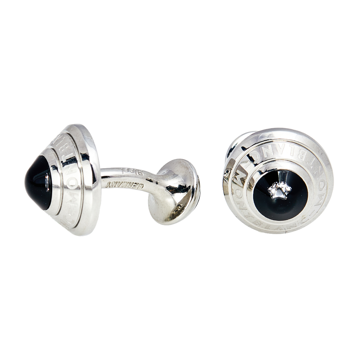 

Montblanc Soulmakers for 100 Years Floating Diamond Steel Cuff Links, Silver