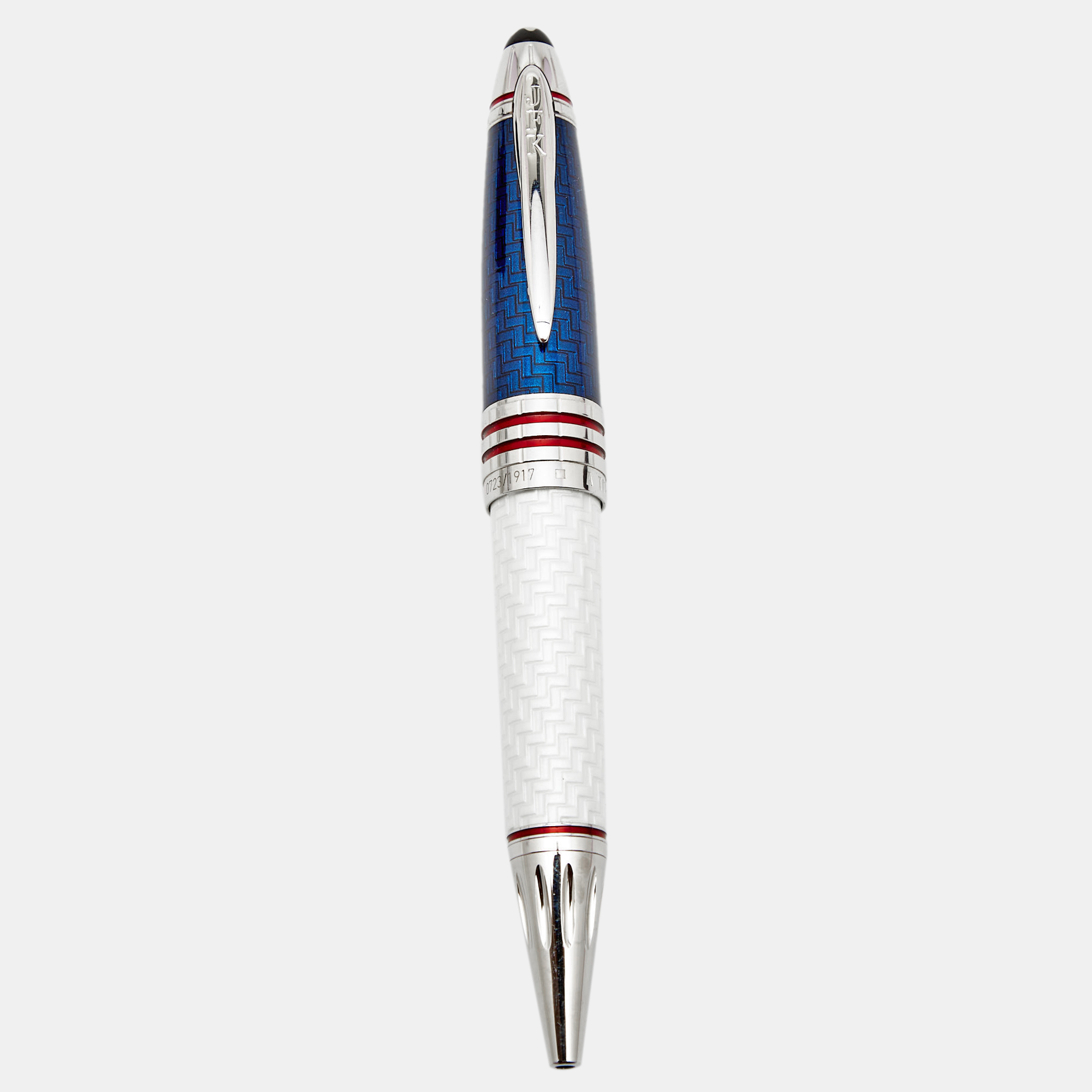 Montblanc John F. Kennedy Limited Edition 1917 Blue/White Lacquer Platinum Ballpoint Pen