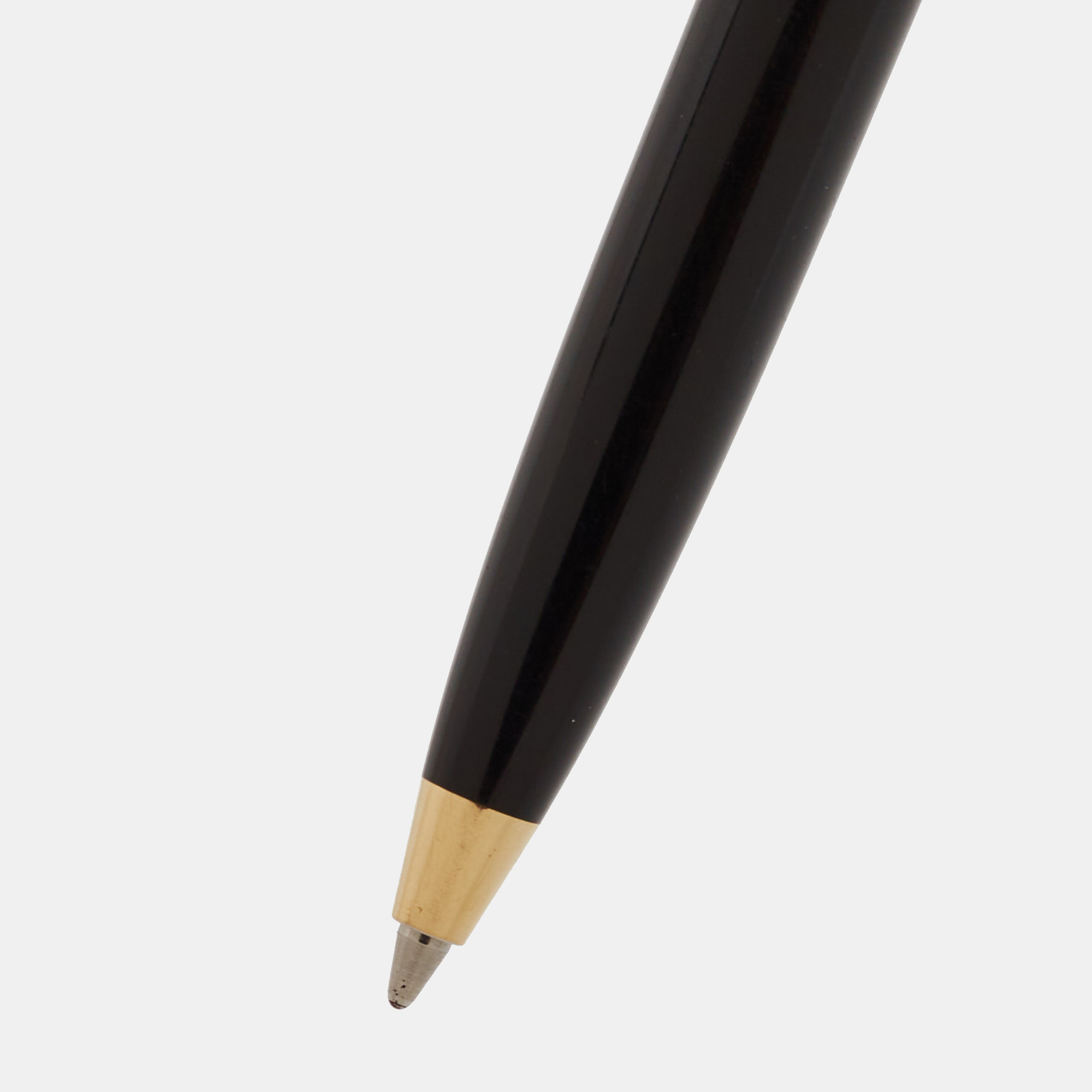 

Montblanc Meisterstuck Black Resin Gold Tone Small Ballpoint Pen