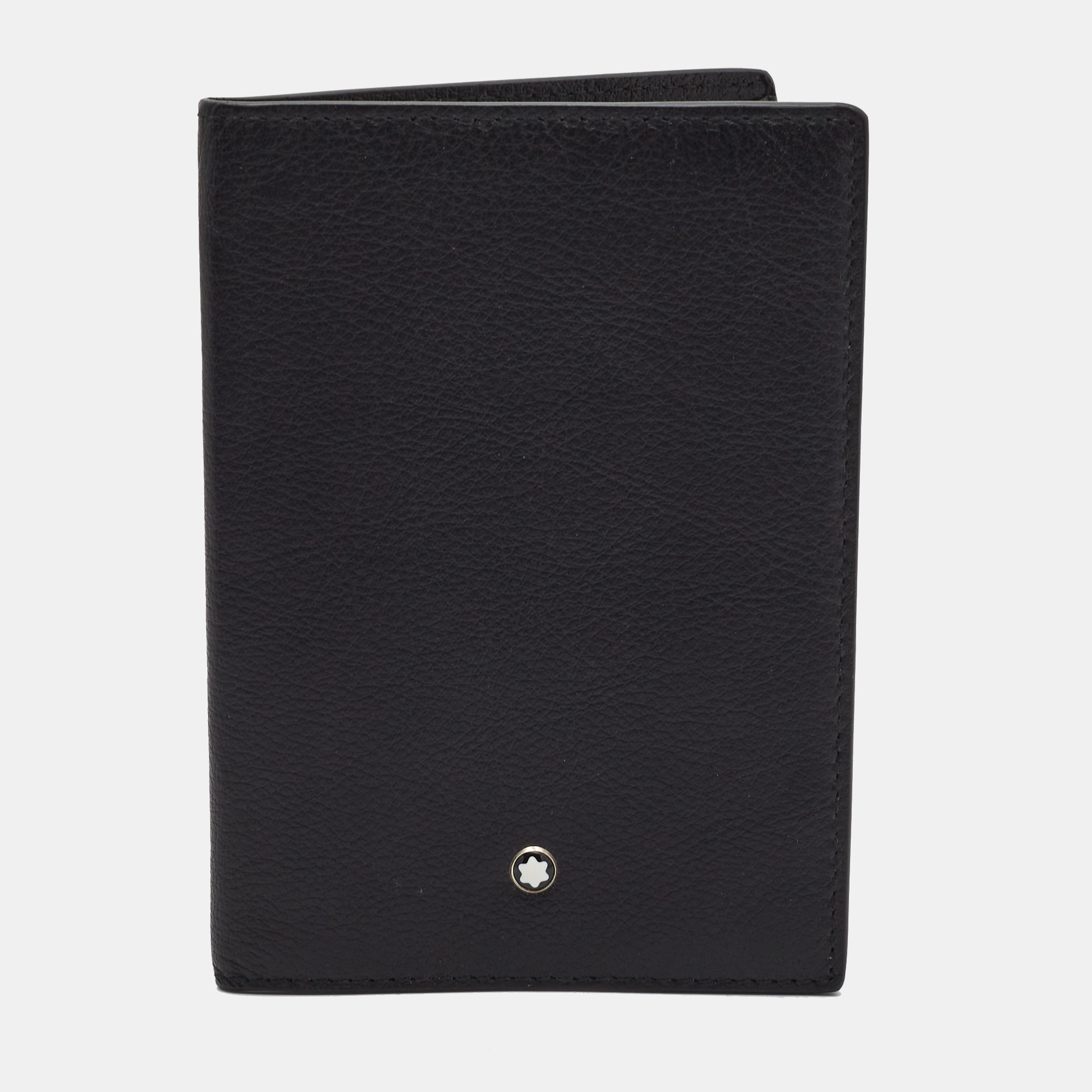 

Montblanc Black Leather Meisterstuck Bifold Passport Holder