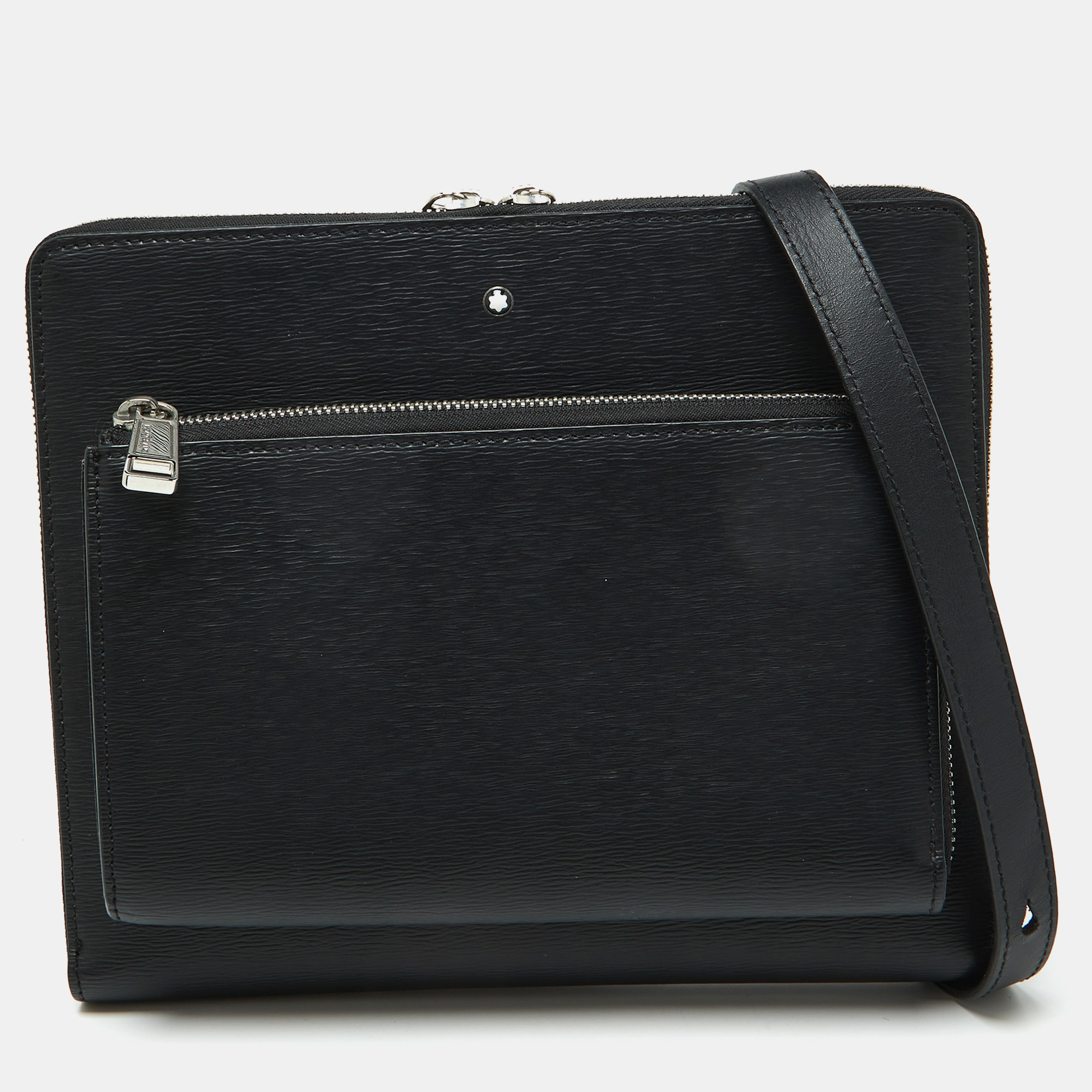 

Montblanc Black Leather Meisterstuck 4810 Envelope Bag