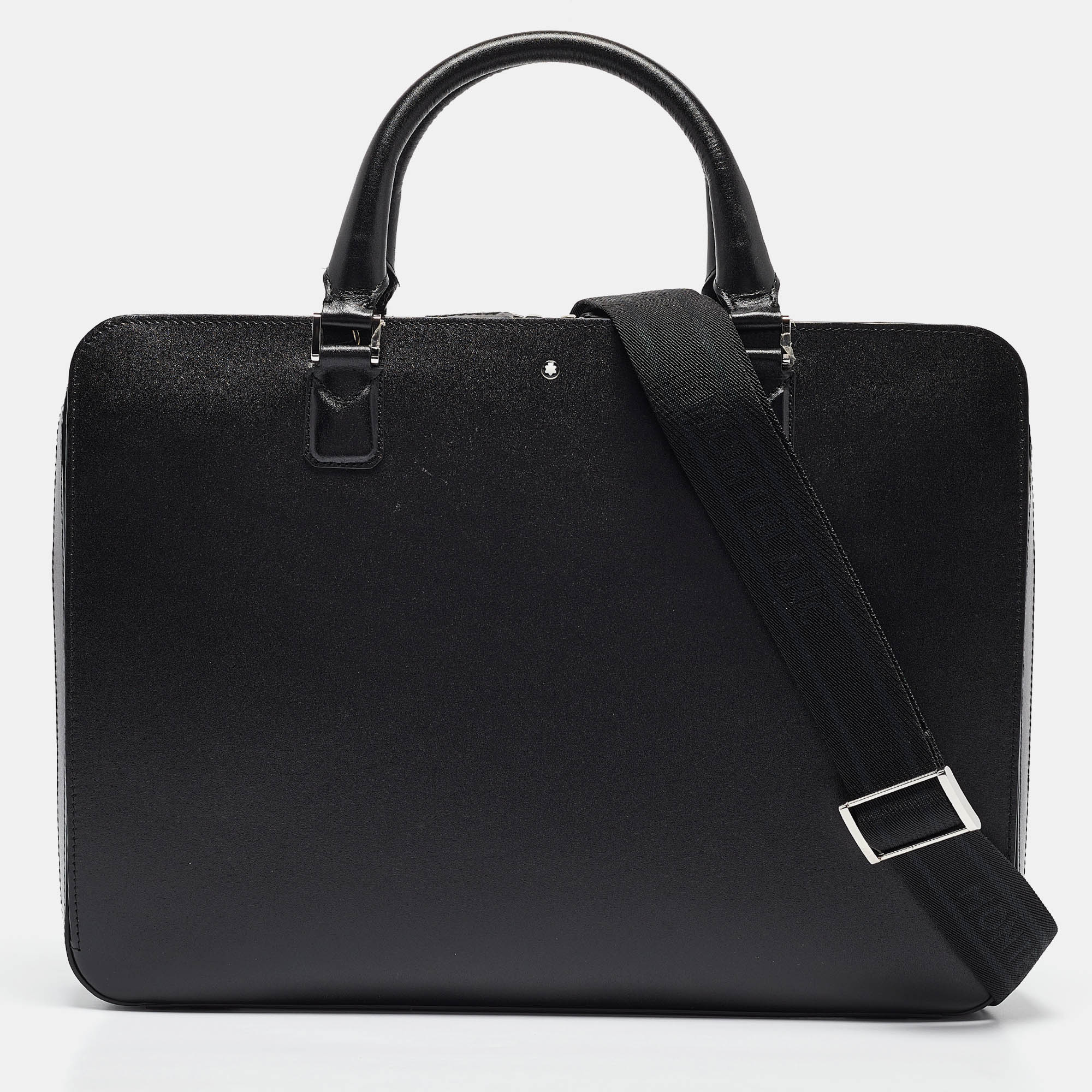 

Montblanc Black Leather Meisterstuck Briefcase