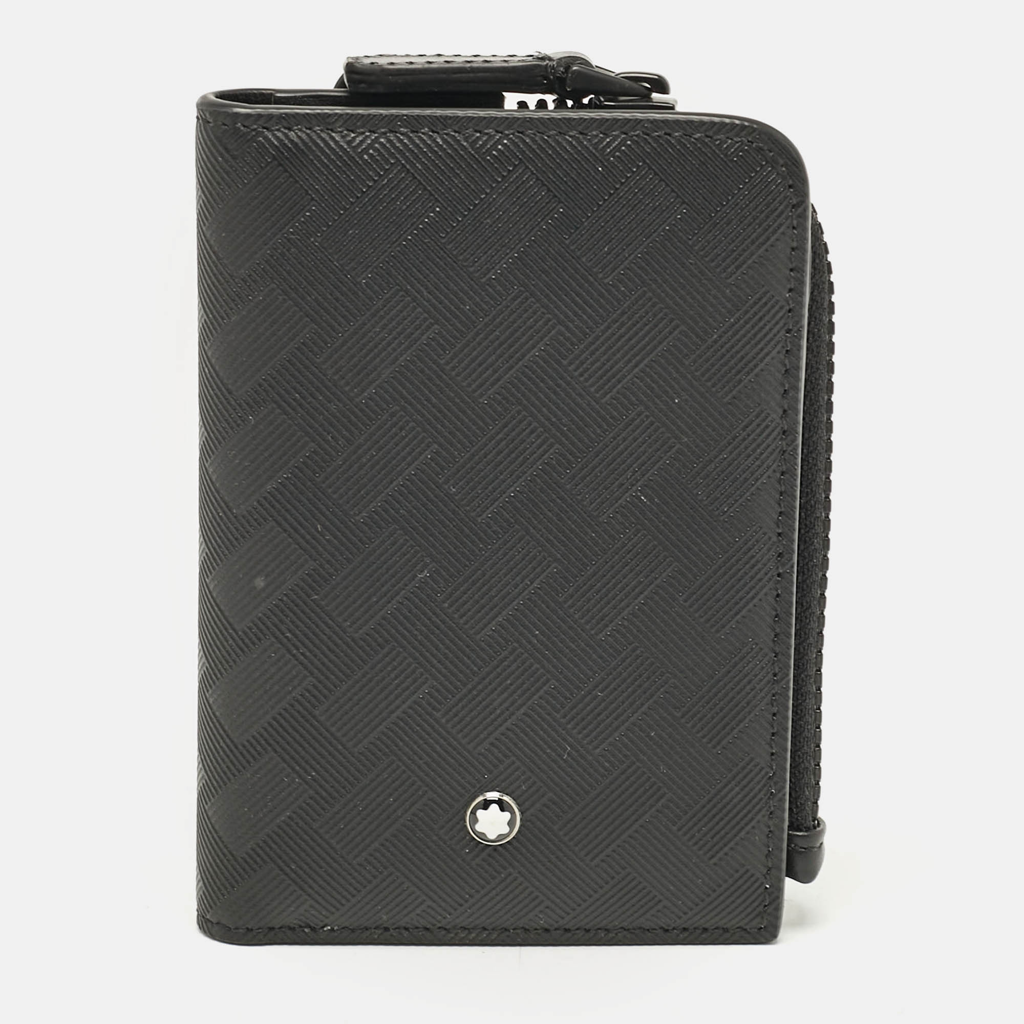 

Montblanc Black Embossed Nylon Extreme 3.0 3CC Zipped Card Holder