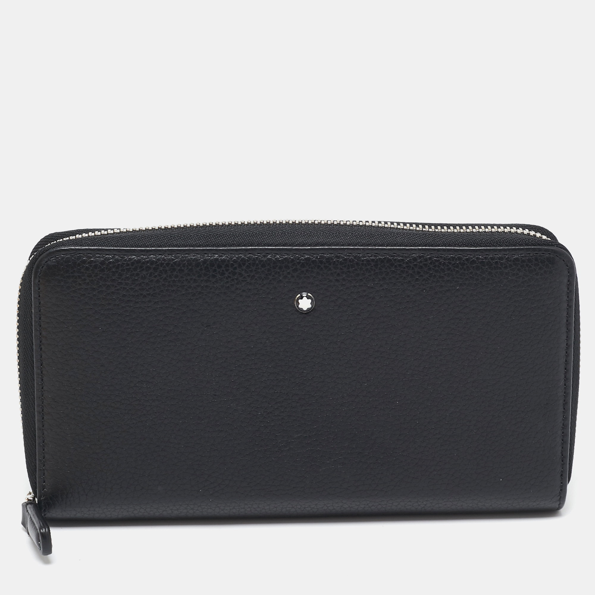 

Montblanc Black Leather Meisterstuck Zip Around Wallet