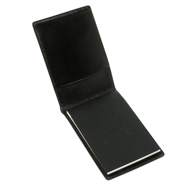 

Montblanc Black Leather Meisterstuck Notepad Wallet