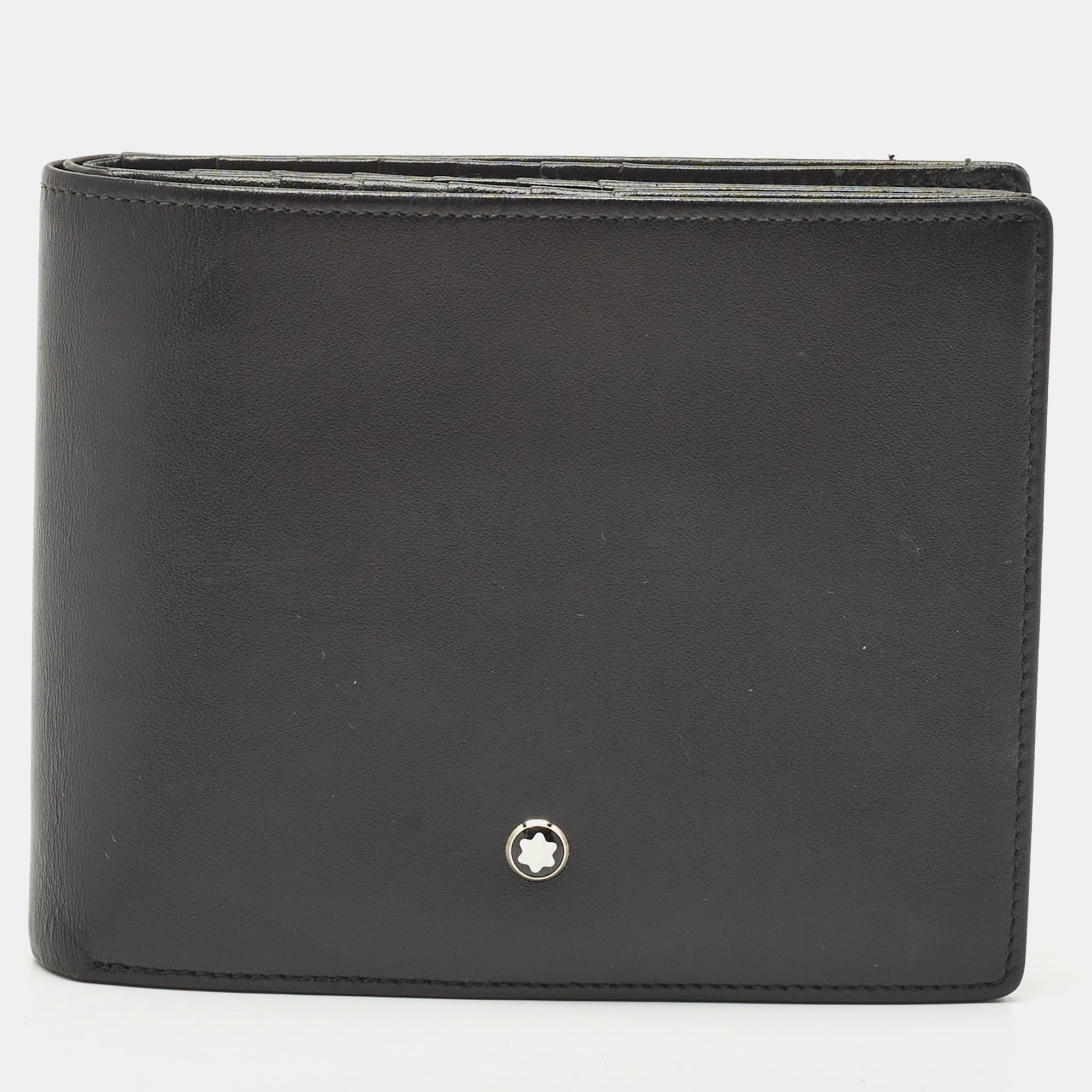 

Montblanc Black Leather Meisterstuck 12CC Bifold Wallet