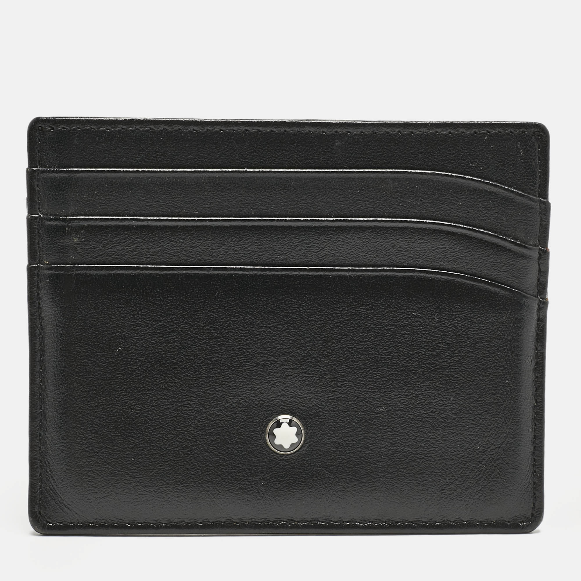 

Montblanc Black Leather Meisterstuck 6CC Card Holder