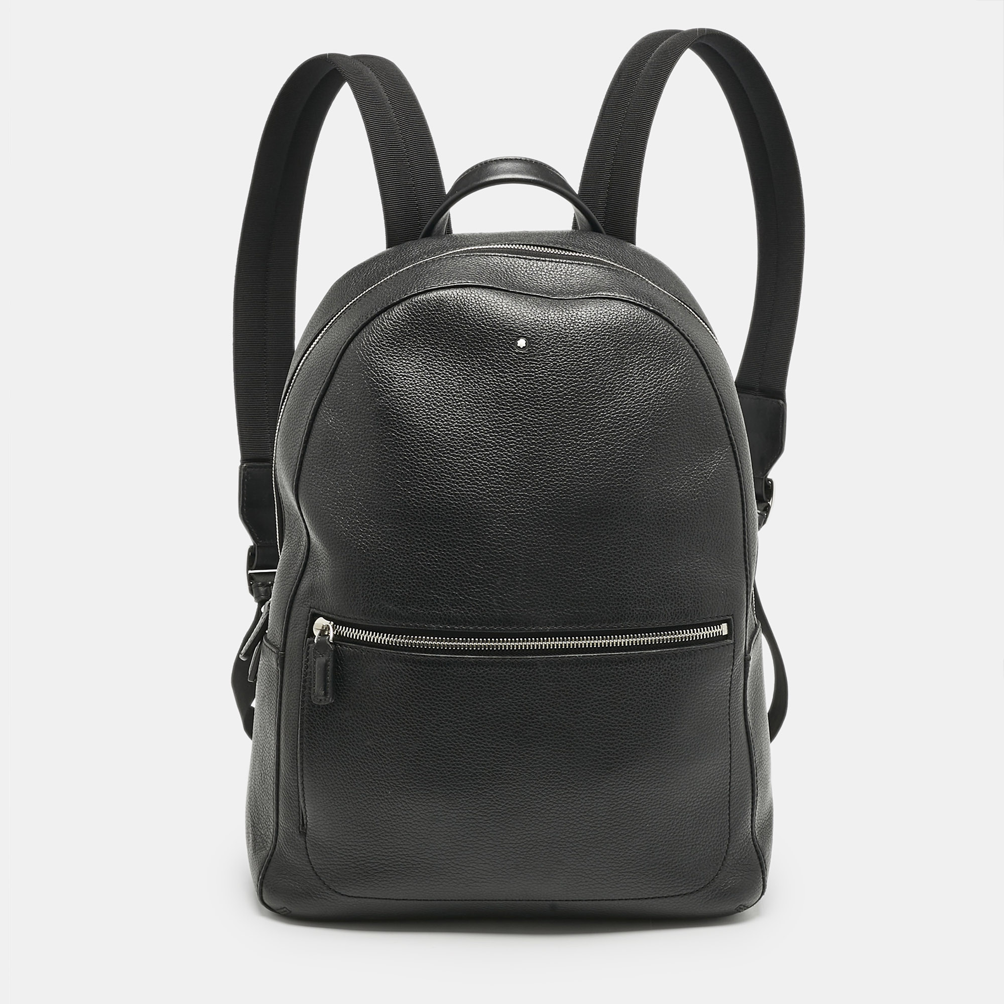 

Montblanc Black Leather Meisterstuck Backpack