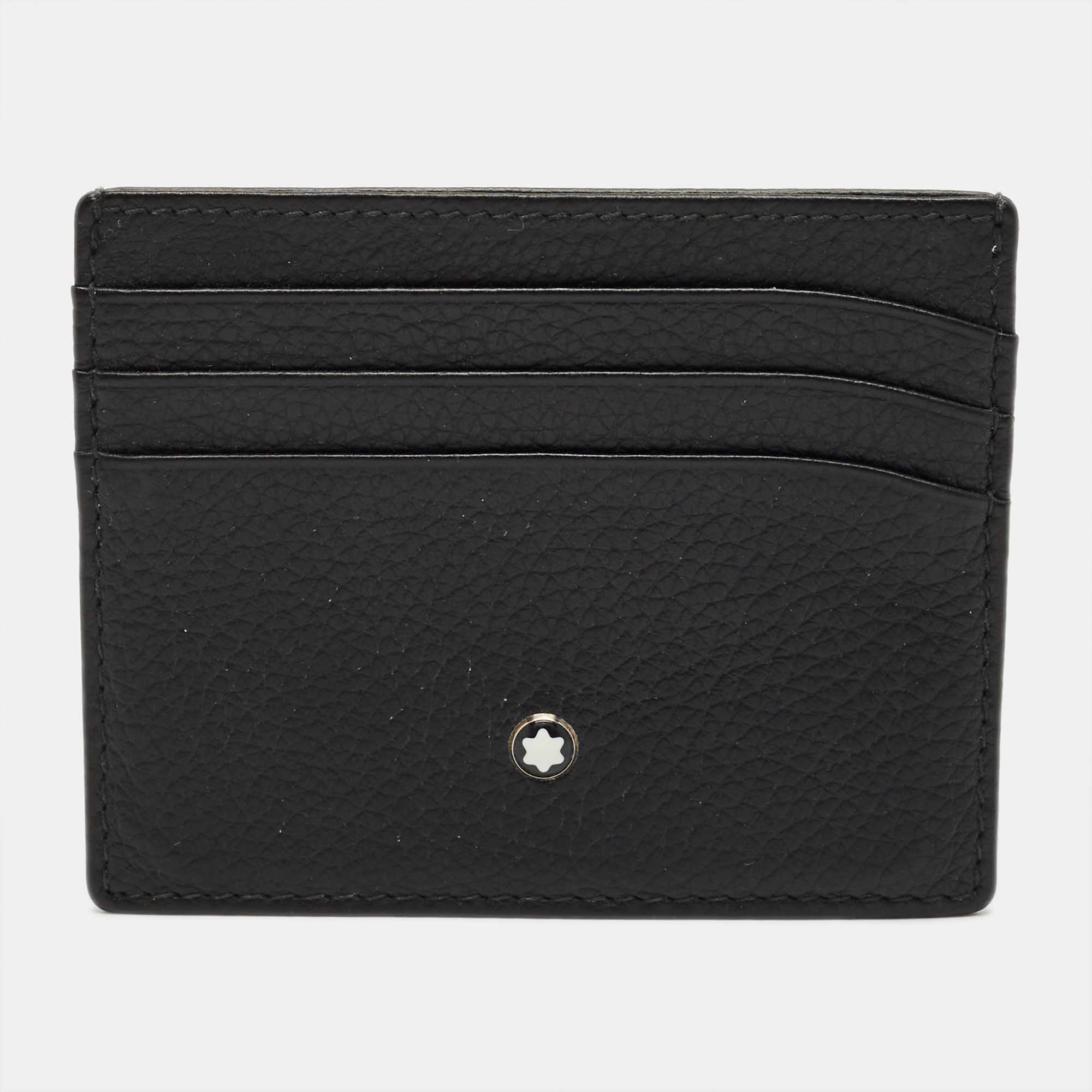 

Montblanc Black Leather Meisterstuck Card Holder