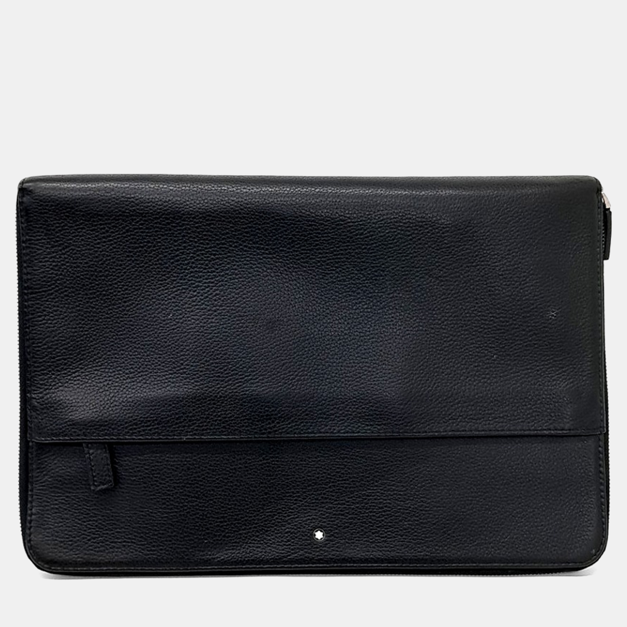 

Montblanc Black Leather Montblanc clutch