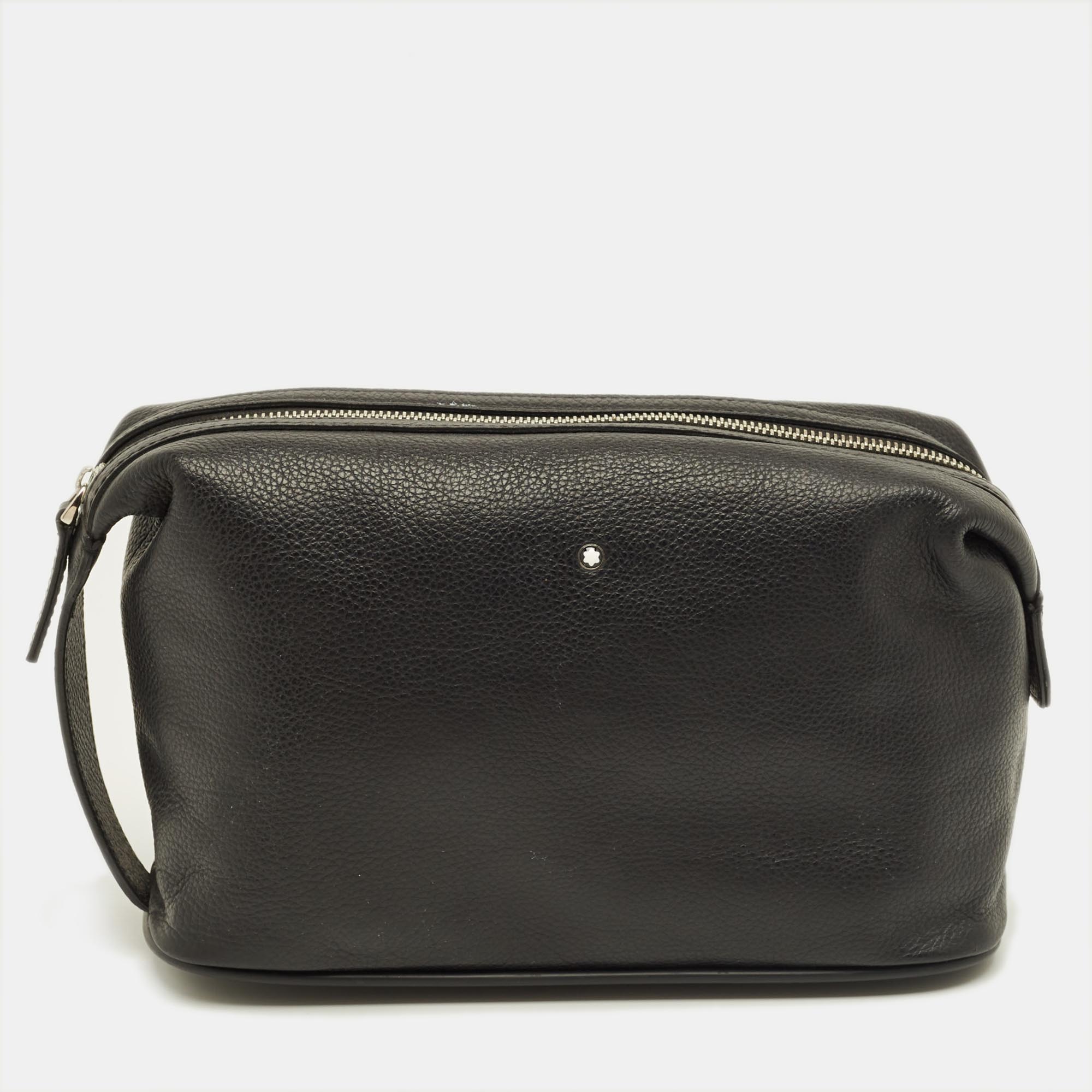 

Montblanc Black Leather Meisterstuck Toiletry Pouch
