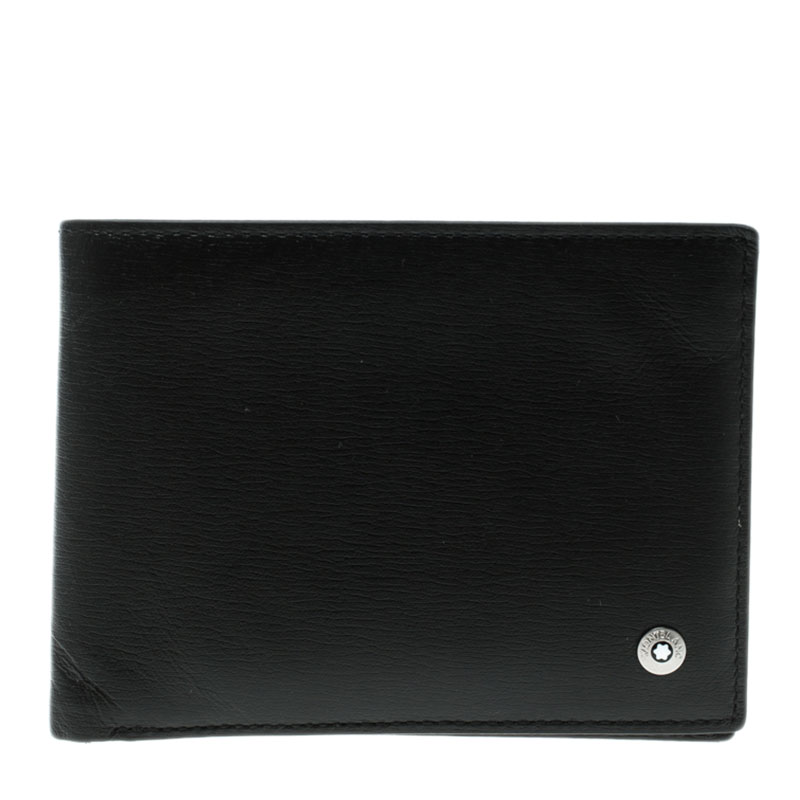 Pre Owned MontBlanc Black Leather Westside Wallet