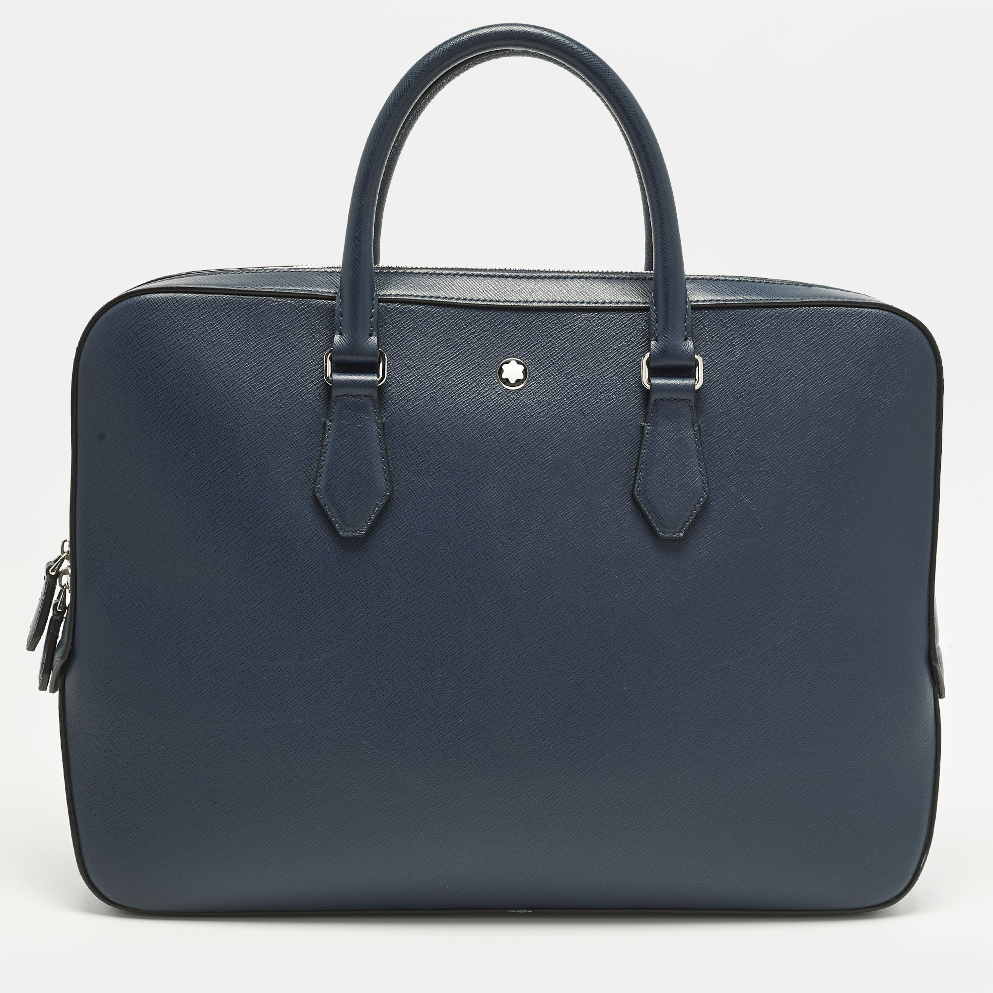 

Montblanc Sartorial Navy Blue Leather Document Briefcase