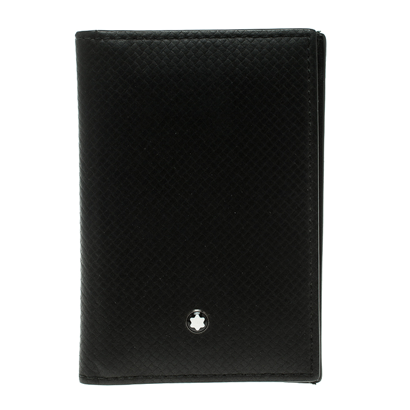 Pre Owned Montblanc Black Leather Meisterstuck Card Holder