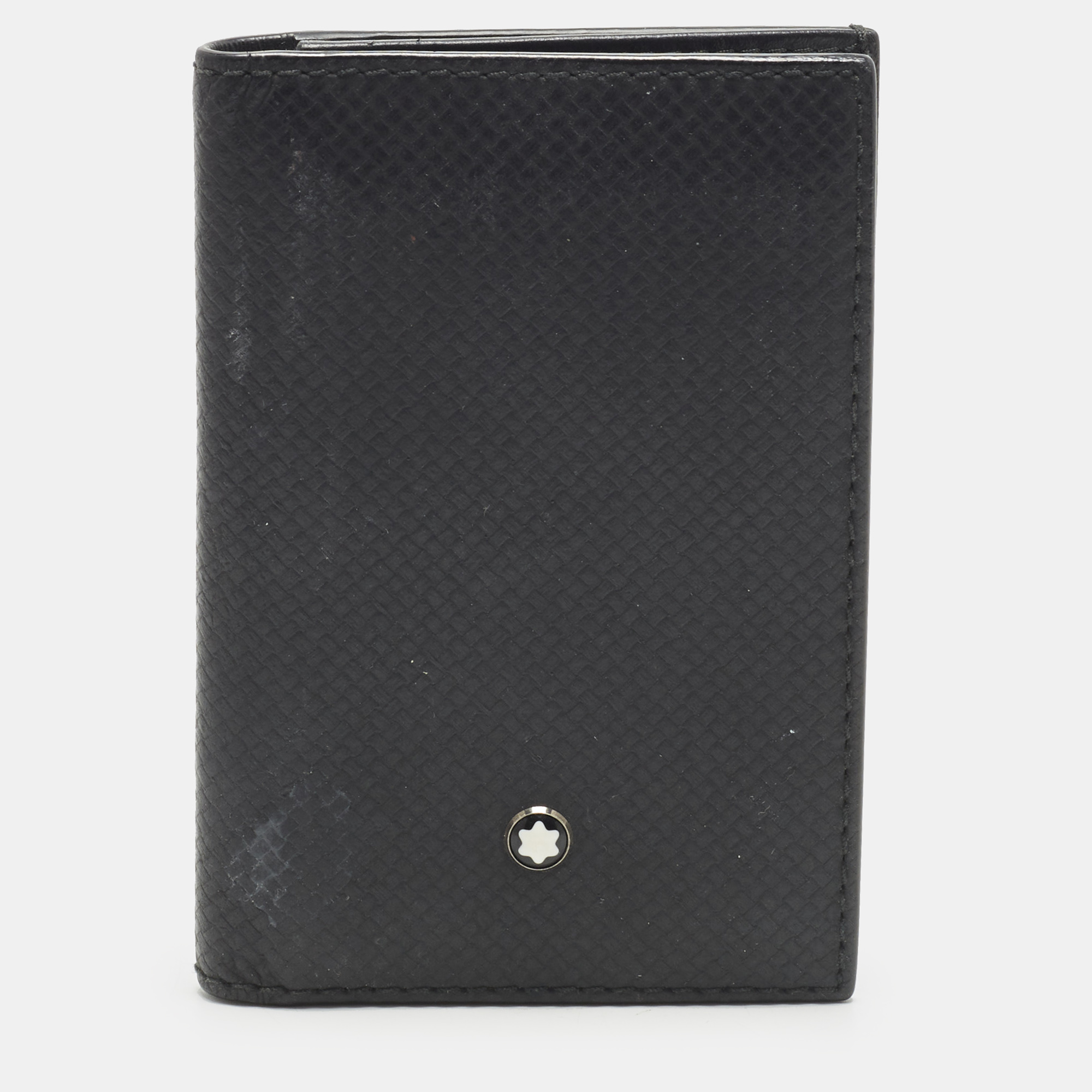 

Montblanc Meisterstuck Business Black Leather Flap Card Case