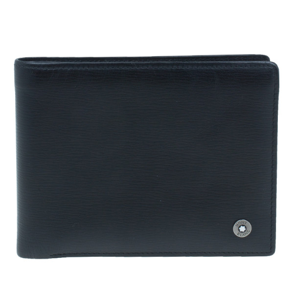 Montblanc Black Leather Westside with Money Clip Wallet