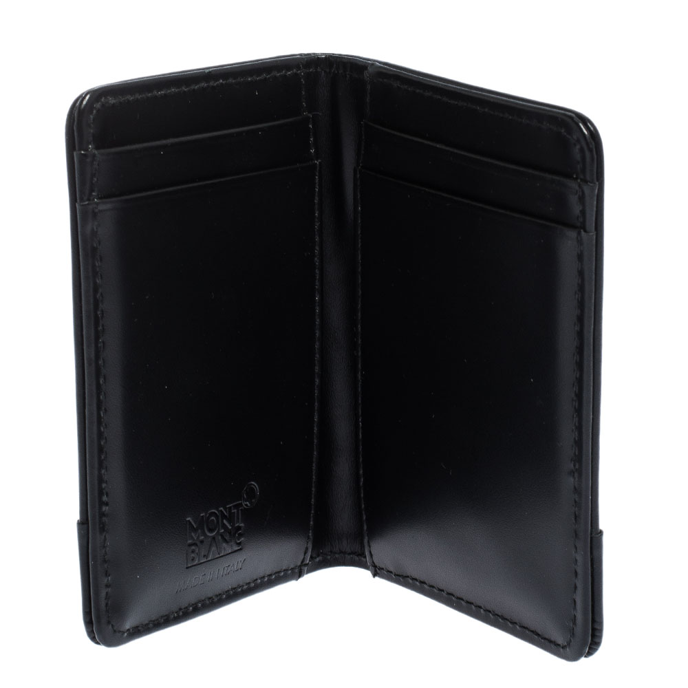 

Montblanc Black Fabric and Leather Nightflight Cardholder
