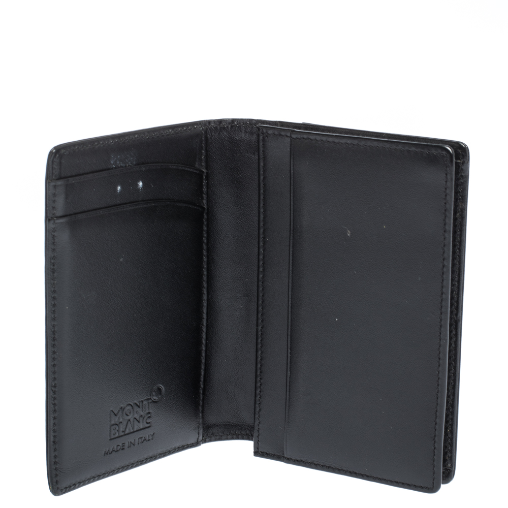 

Montblanc Black Leather Meisterstuck Business Card Holder