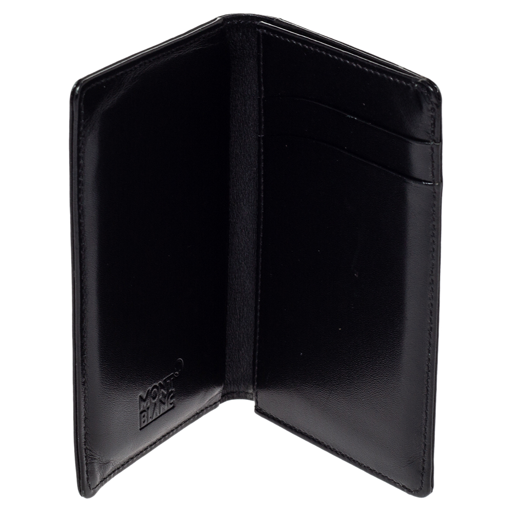 

Montblanc Black Leather Meisterstuck Business Card Holder