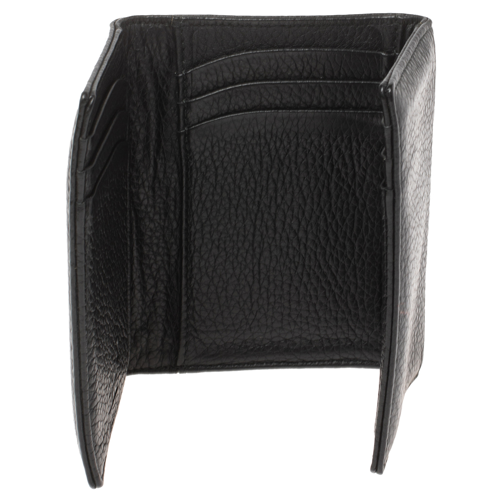 

Montblanc Black Leather Meisterstuck Trifold Card Holder