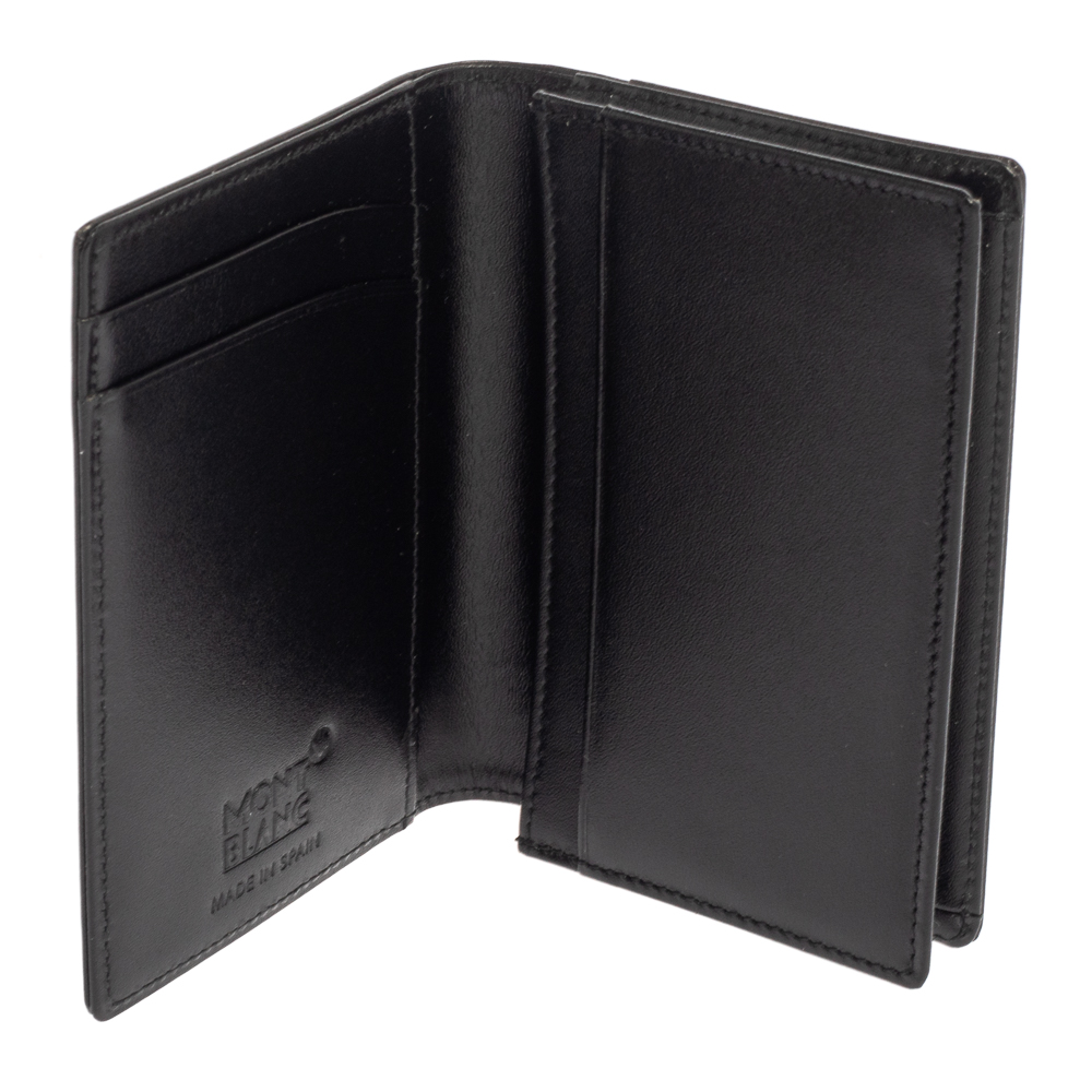 

Montblanc Black Leather Meisterstück Business Card Holder