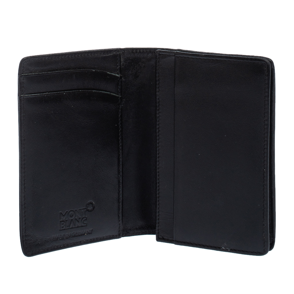 

Montblanc Black Leather Meisterstuck Business Card Holder