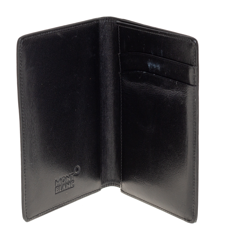 

Montblanc Black Leather Meisterstuck Business Card Holder