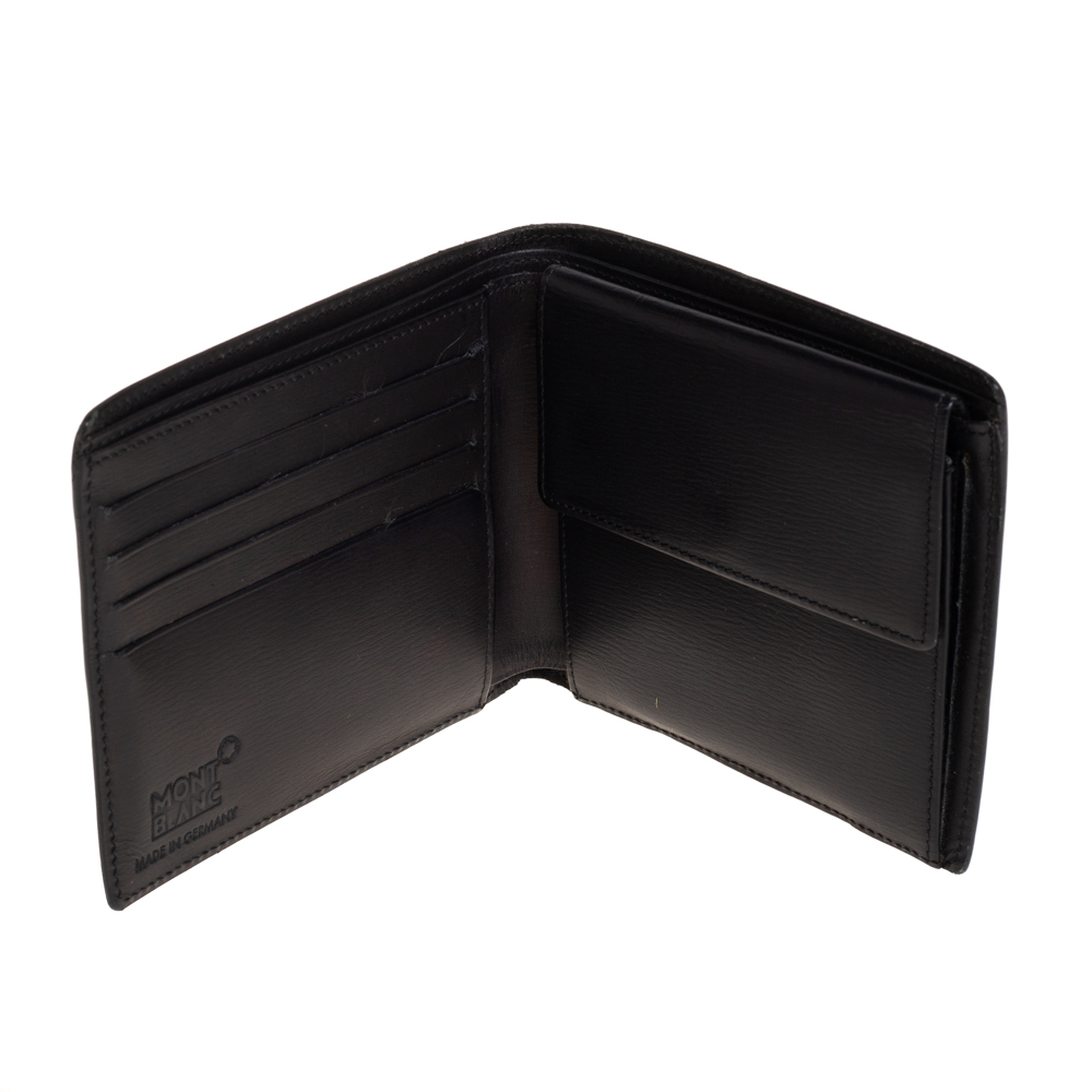 

Montblanc Black Leather Westside Bifold Wallet