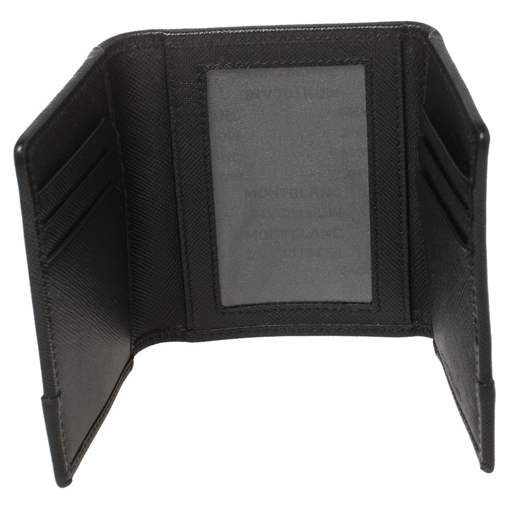 

Montblanc Black Nylon and Leather Trifold Wallet