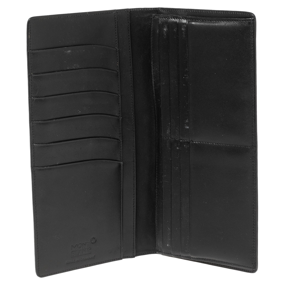 

Montblanc Black Leather 14CC Vertical Wallet